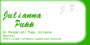 julianna pupp business card